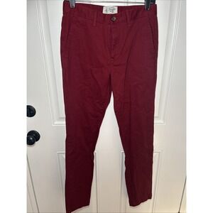 Penguin by Munsingwear Chino Pants Mens Size 28x32‎ Burgundy Red Straight Leg